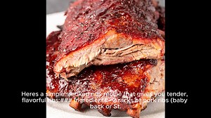 smoked ribs recipe