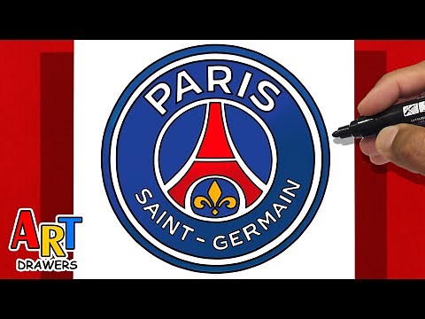 How to DRAW PSG - UEFA Champions League 2026 ( LOGO )