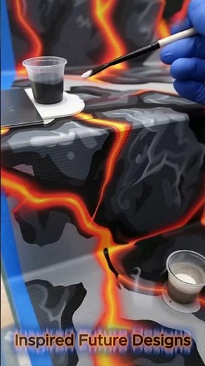 Dive Into the Floor! 🌊 Creating a 3D Marine Wave with Epoxy Resin