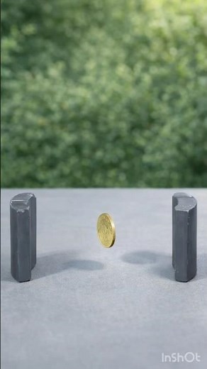 #viralvideo Coin Starts Spinning Between Two Magnets 😲 | Magnetic Science Experiment #shorts