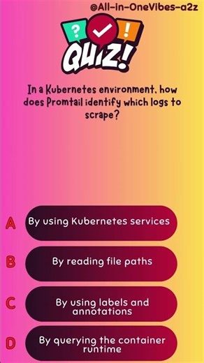 In a Kubernetes environment, how does Promtail identify which logs to scrape?