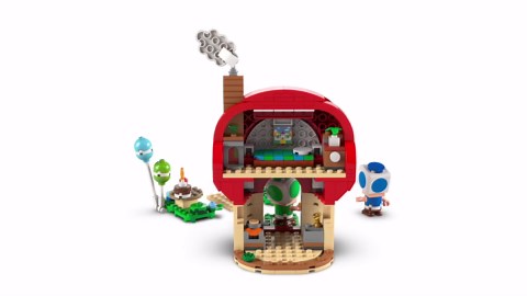 LEGO Super Mario Party at Toad’s House Building Toy - Pretend Play Set for Boys & Girls, Ages 7+ - Kids Building Blocks with Digital Action & 2 Toad Toy Figures - Gift Idea for Birthdays - 72041