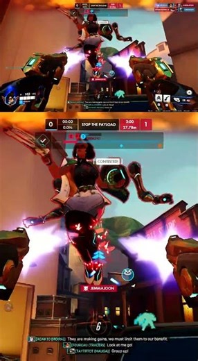 He Stood Up And Took The Bomb?! 🤯 #Overwatch #DVa #Shorts