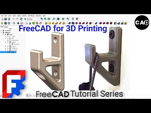 FreeCAD for 3D Printing – Project 01 of 40 | Heavy Duty Wall Hook | Step-by-Step Modeling Tutorial