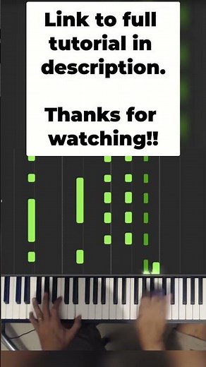 Piano Tutorial: Watch Green Notes Drop and Learn! #shorts