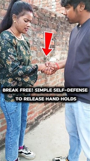 Break Free! Simple Self-Defense to Release Hand Holds #selfdifence #kravmaga #tutorial #martialarts