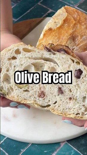 Easy No Knead Bread with Olives