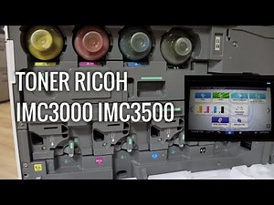 How to replace toner in Ricoh IMC3000 IMC3500 copier