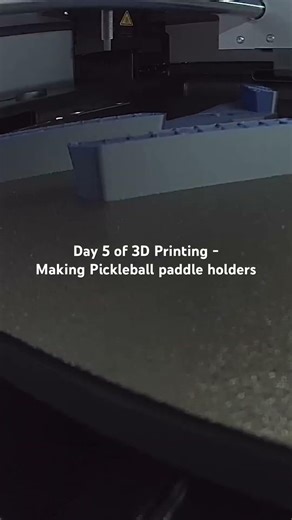 Day 5 - Printing Pickleball Paddle Holders #3dprinting #printer #bambulab