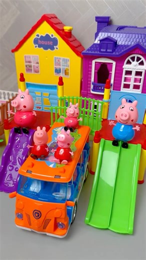 Satisfying with Unboxing & Review Peppa Pig Slide Assembly #asmr #unboxing #peppapig #toyhouse