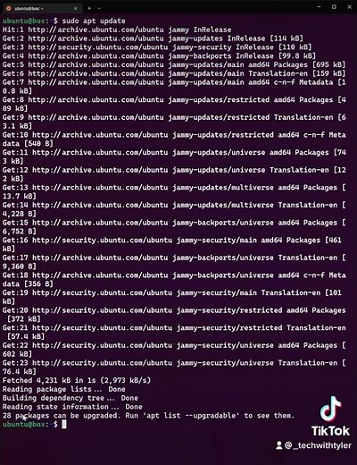 Learn Linux Commands in 60 Seconds! | sudo apt update & sudo apt upgrade #shorts