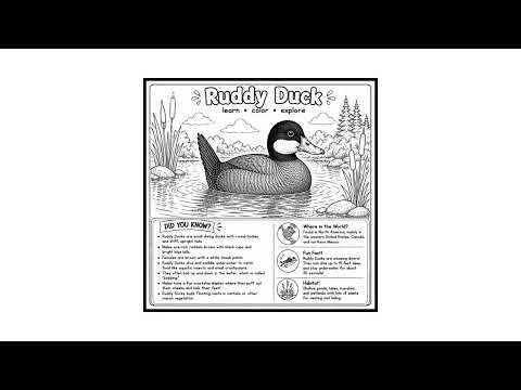 Ducks of the World! Learn About Amazing Ducks. Coloring and Activity Read Along.
