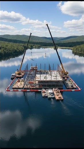 Floating House Built From Scratch on Water | Full Construction Time-Lapse