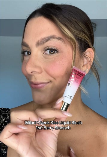 Blindly pick a @Milani Cosmetics liquid blush! Colour- 160 Berry Smooch #liquidblush #blushtryon #makeuptutorial #blushtrend