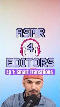 ASMR for Video Editors: Effortless Scene Transitions in Descript #shorts #descript #aivideo #asmr