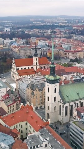 Brno's skyline: Drone views of Czech cathedrals and castles