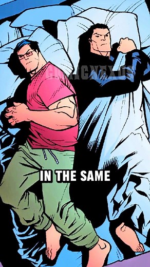 Bruce and Clark share a bed. | Bruce Bats