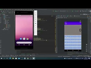 Java Calculator App in Android Studio. Lesson 2. Adding Buttons 1, 2, 3, 4, 5, 6, 7, 8, 9...