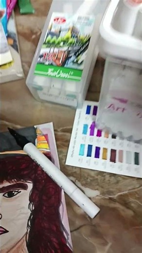 Dustin henderson colourful drawing viral short#lifeisbutadream #art #drawingandassemblingdemonslaye#