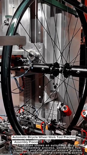 Automatic Bicycle Wheel Work Tool Precision Assembly Process #worktool