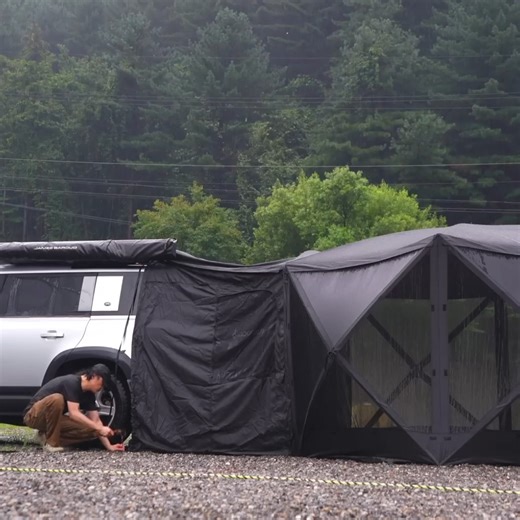 134K views · 2.8K reactions | Heavy raining day solo car camping overnight at relaxing place | Camping Videos | Facebook