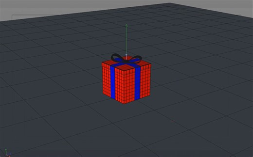 C4D礼品盒子建模动画教程