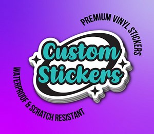 Custom Die Cut Stickers - Vinyl Stickers and Labels - Business Logo Stickers - Promotional Art Stickers - Etsy