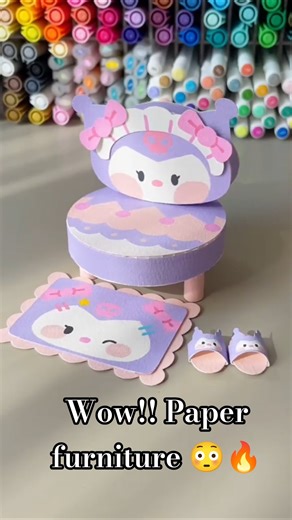 😱🔥 Sirf paper se banao furniture #diy #papercraft #viral #trending