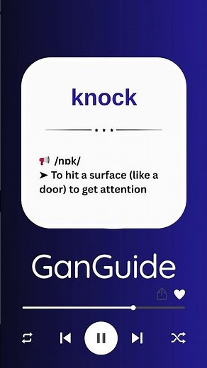 B1 English Word: KNOCK | Meaning & Pronunciation