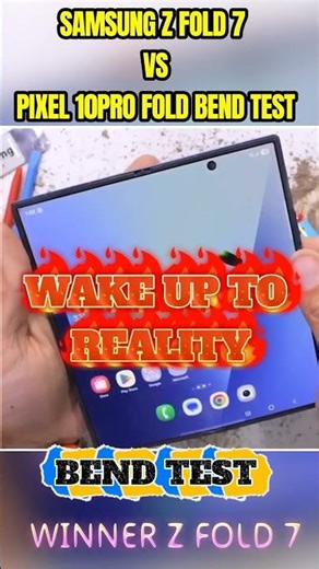 Samsung Galaxy Z Fold 7 vs Google Pixel 10 Pro Fold – Ultimate Bend Test Comparison! #samsung