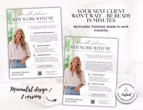 Real Estate Introduction Flyer, Agent Introduction Flyer, Real Estate Marketing, New Agent, Why Choose Me Flyer, Farming Flyer, Canva - Etsy