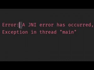 Android Studio Error: A JNI error has occurred (solucionado)
