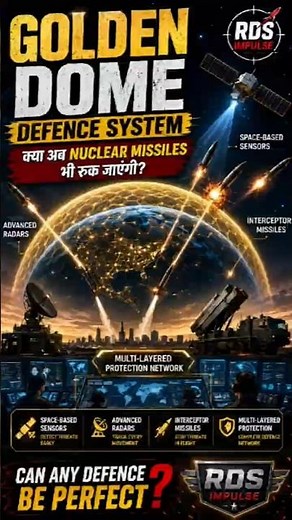 🛡️ Golden Dome Defence System Explained 😱 Can it now stop even Nuclear Missiles?