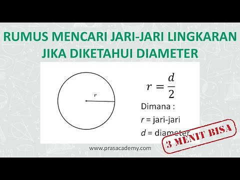 Mencari Jari Jari Lingkaran jika diketahui diameter – 3 menit bisa lingkaran Matematika Kelas