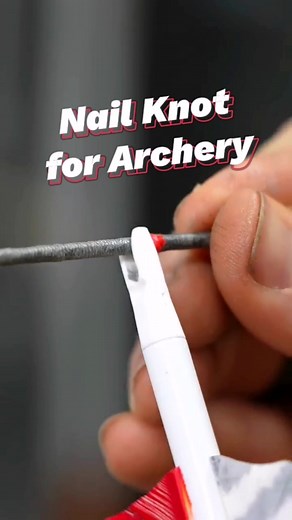 #tenxion Best way to tie on Nocking Points #archery #bow #fyp #foryou #nailknot #viral #nockingpoint #pemanah #busur #tiktok #outdoorsport #arrownock #archerylife