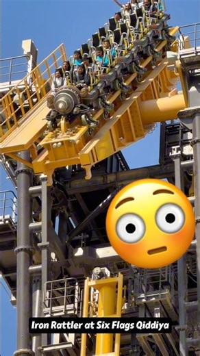 This NEW Tilt Roller Coaster Is INSANE 😳 | Iron Rattler at Six Flags Qiddiya 🇸🇦