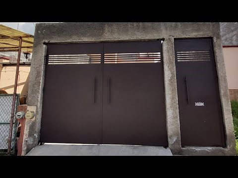 portón (zaguan) de herreria minimalista y seguro #herrerojosedlira