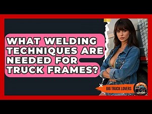 What Welding Techniques Are Needed For Truck Frames? - Big Truck Lovers