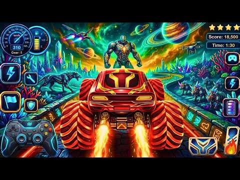 🚨 Monster Truck Mega Ramp Extreme Racing 💥 Insane Crash & Stunts | Monster Truck Game (Part 3)