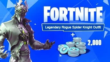 Buy Fortnite Legendary Rogue Spider Knight Outfit   2000 V-Bucks - Xbox One