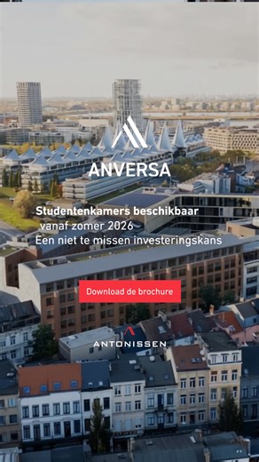 Een unieke investeringskans met verzekerd rendement! Anversa is hét nieuwe studentenvastgoedproject in Antwerpen, vlak bij Campus Zuid van KdG Hogeschool. | Antonissen Development Group