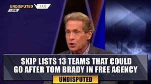 107K views · 18 reactions | Chargers, Raiders, Titans, 49ers, Cowboys, Buccaneers, Dolphins, Bears, Giants, Colts, Rams, Vikings, Panthers… Skip Bayless on the teams that could become potential suitors for Tom Brady if he hits free agency | FS1 | Facebook