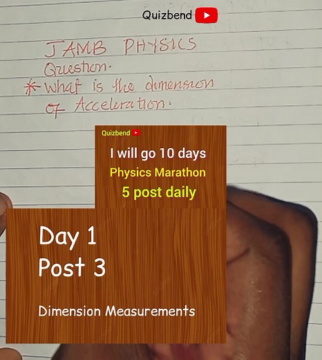what is the dimension for acceleration #complexnumber #mat101 #universityfreshers #freshers #100levelstudents #alltutorial #Ineedlectures #lectures #universitymaths #alluniversities ik #newstudent #allnewstudents #foryoupage #foryoupageofficiall #foreverybody #challenge #speed #need #search #. #richguys #glorious #jesus #rema #God #heaven #sister #brother #who #brother #father #quizbend #maths #alekeisrael #fyp #Quizbend #elcarino #kdums #kingdavidumahi #davidumahifederaluniversityofhealthscienc