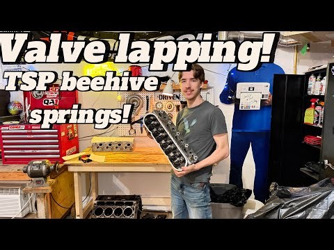 LS Valve Lapping! valve stem seal and Texas speed beehive spring install!!! Ls swap pt:6