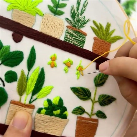 Превью. Набір для вишивання гладдю з візерунком нанесеним на клейовий водорозчинний стабілізатор