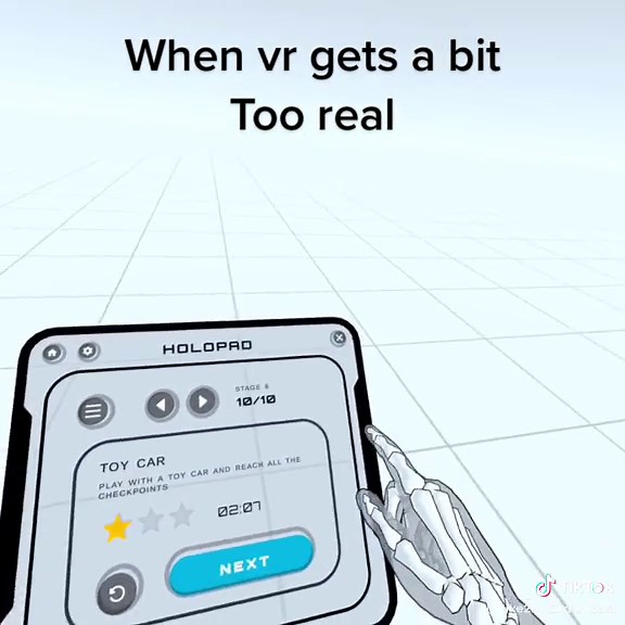 Just realised that the thumb part was a mistake #fyp #vr #handphysicslab #real #viral #blowup