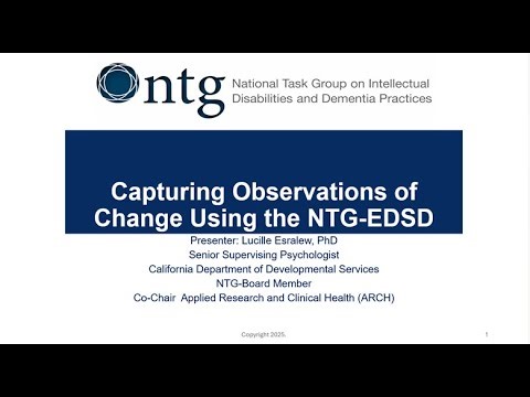 Capturing Observations of Change Using the NTG-EDSD