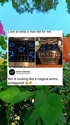 bro turned the stove flames into star shapes like a magical anime protagonist 💀#memes #memelife