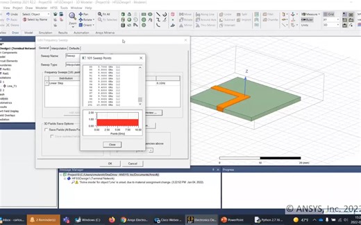 HFSS Getting Started 2022-01-04 Day 2 Part 2