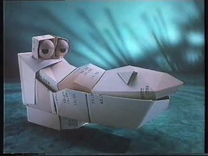 Commonwealth Bank Streamline Account (Origami Frog) - 1990 Australian TV Commercial